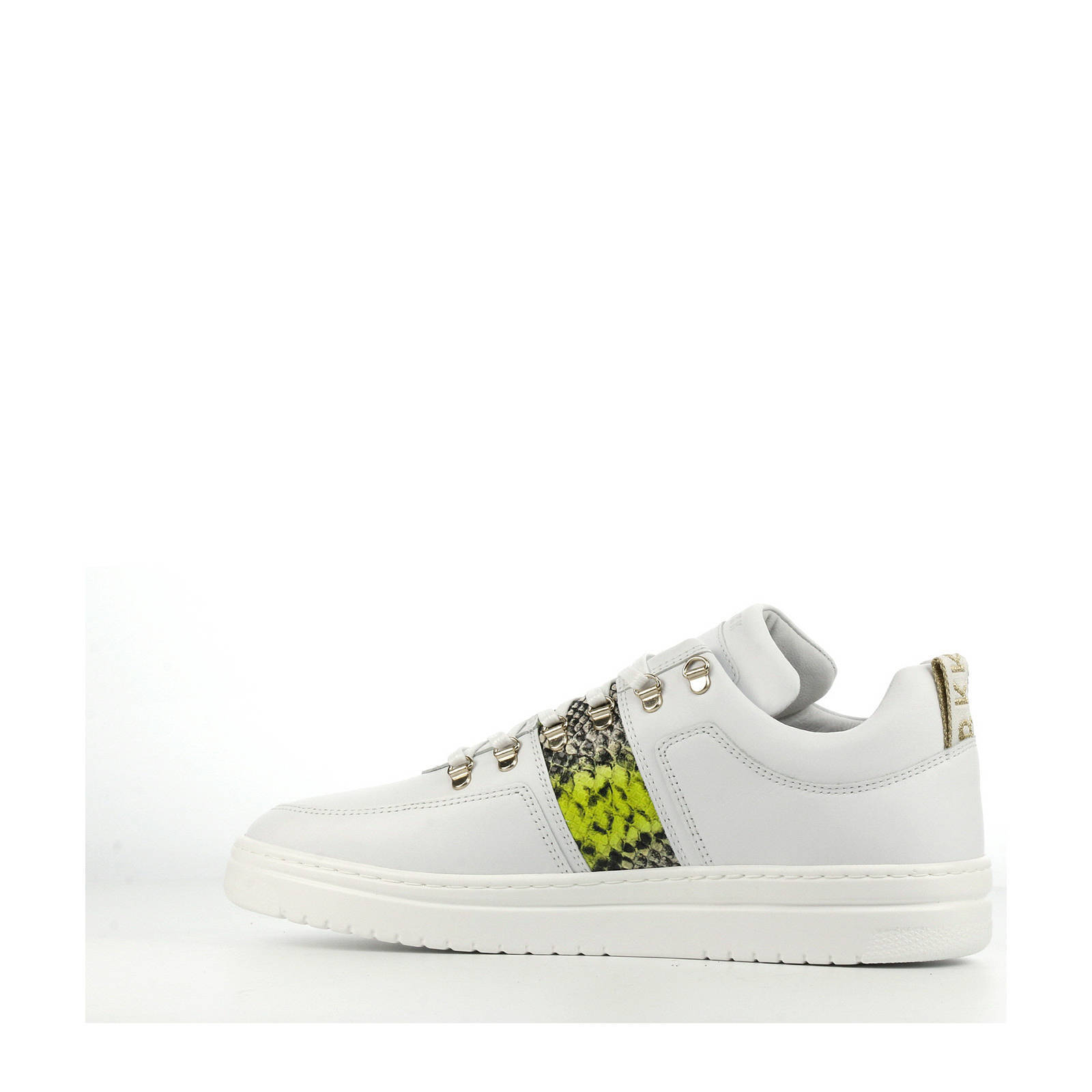 Nubikk Yeye Mace leren sneakers wit/slangenprint | wehkamp