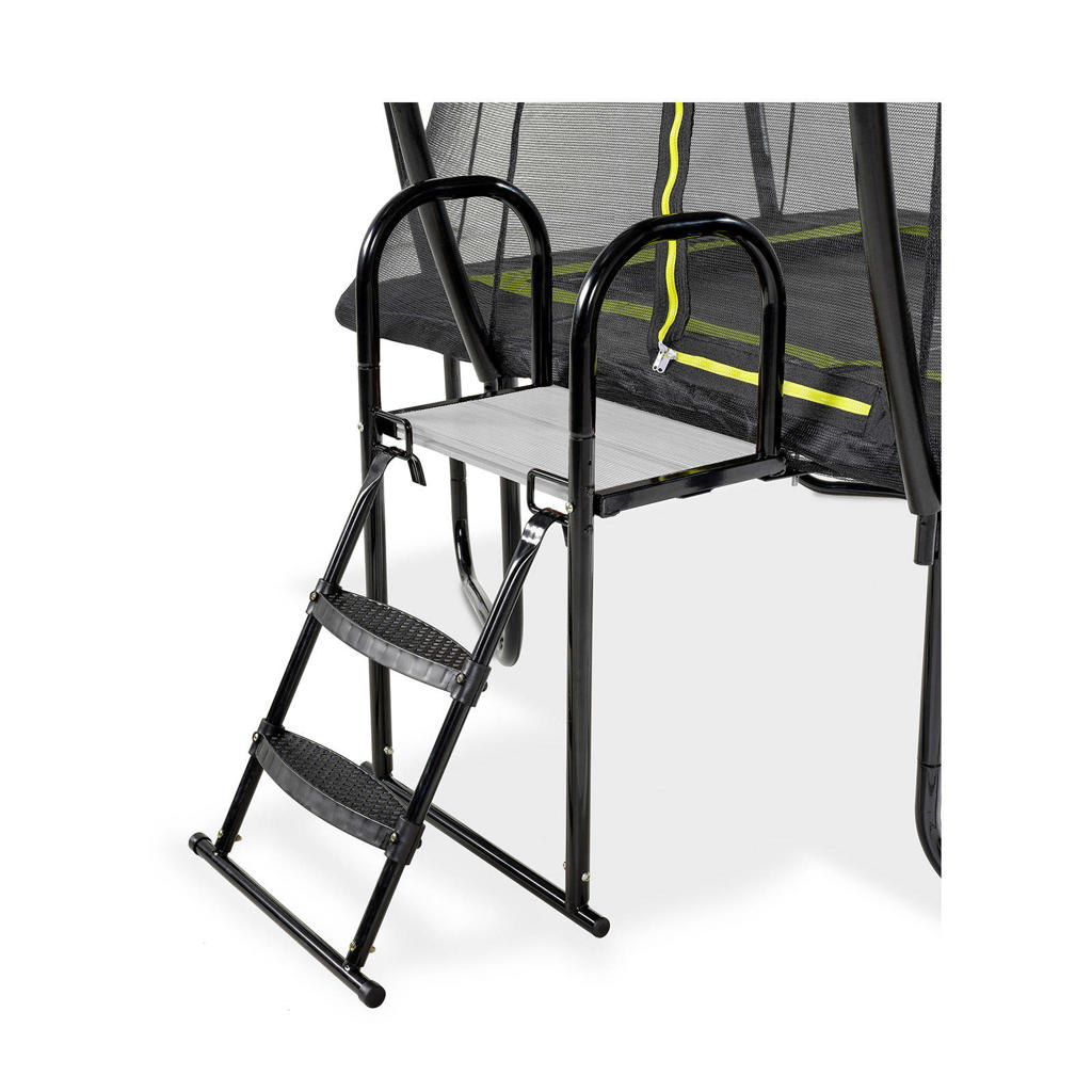 EXIT trampoline platform met ladder voor framehoogte van 6580cm wehkamp