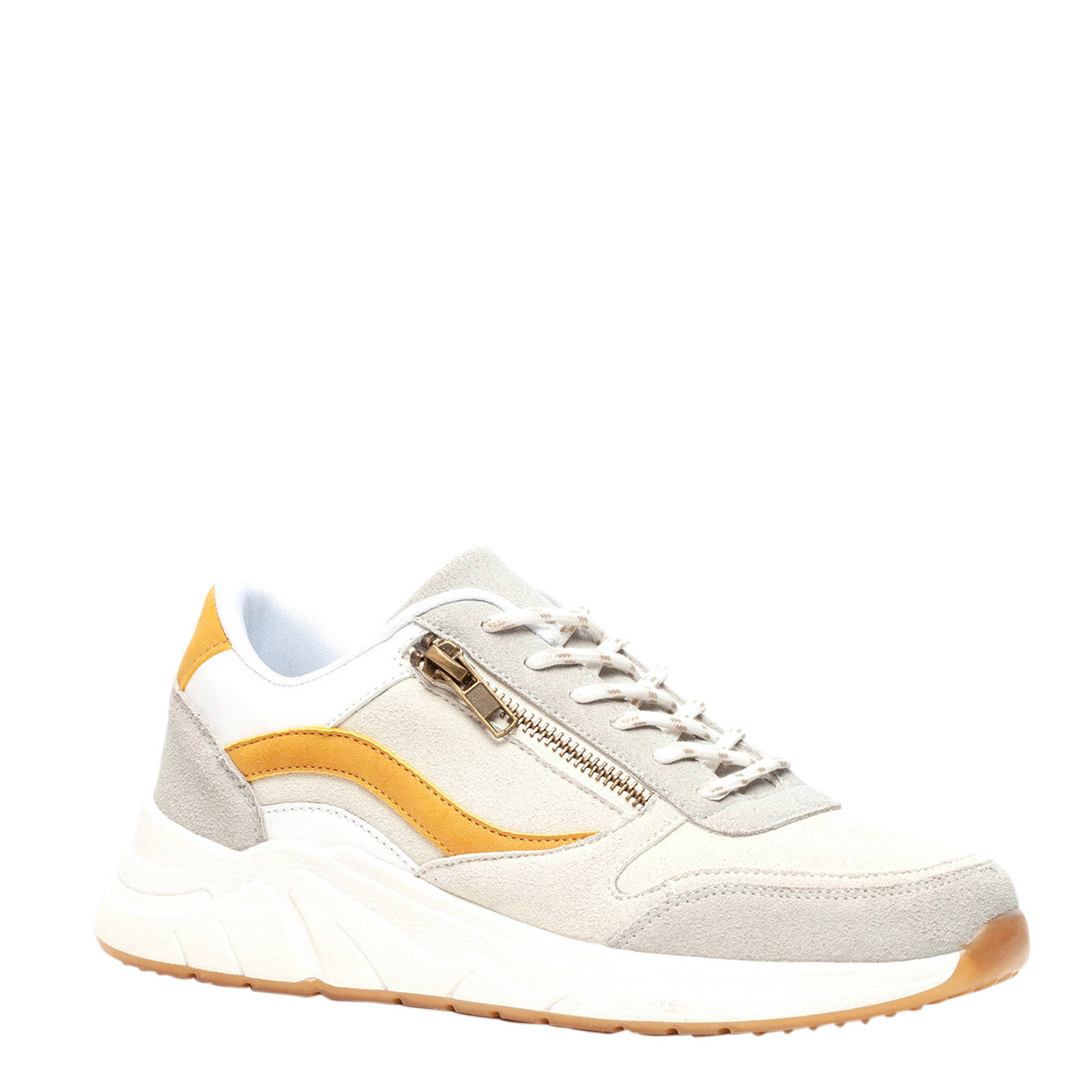 Scapino Hush Puppies suède veterschoenen bruin - Schoenen.nl