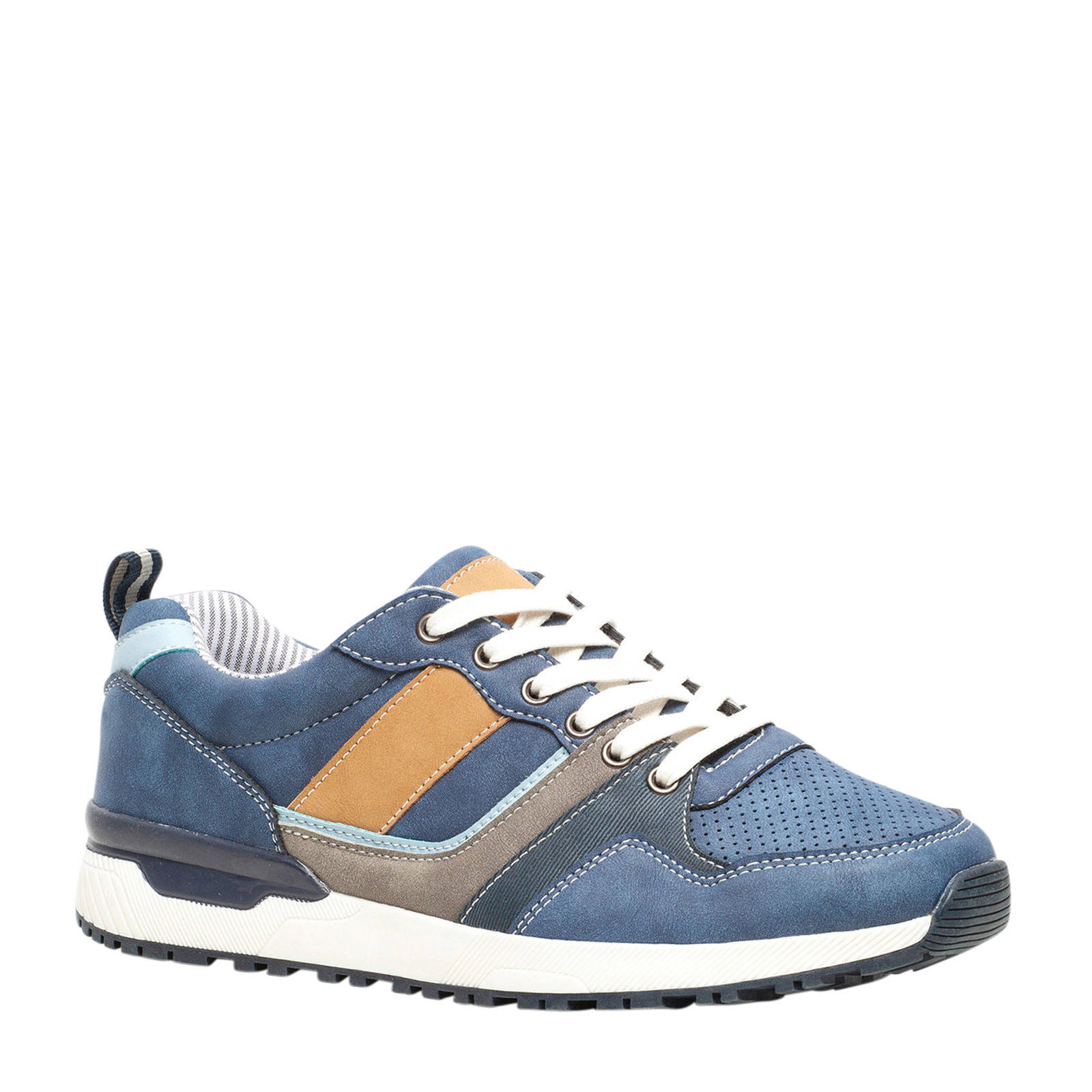 Scapino Blue Box sneakers blauw/beige | wehkamp