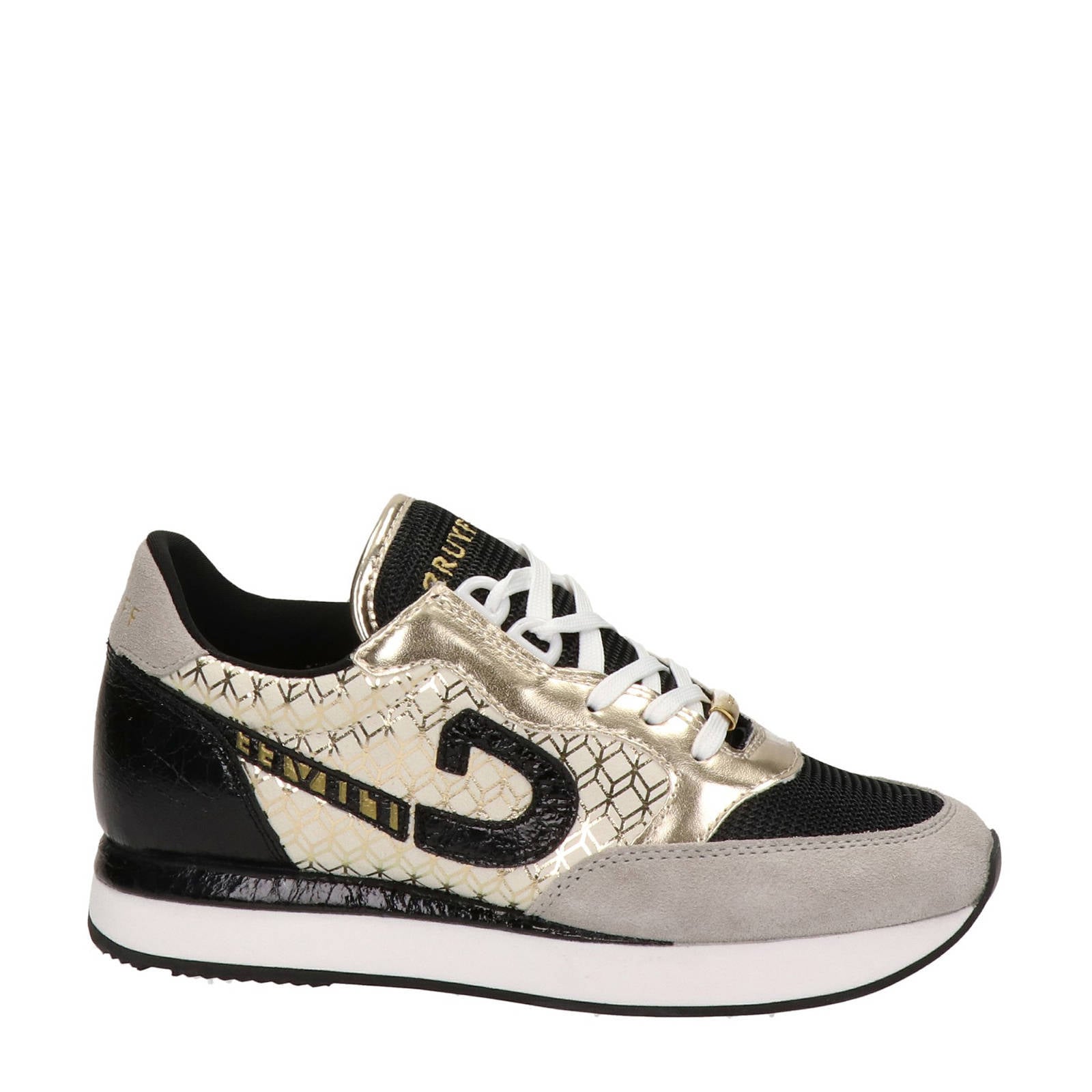 Cruyff Park Runner sneakers slangenprint wit/goud | wehkamp