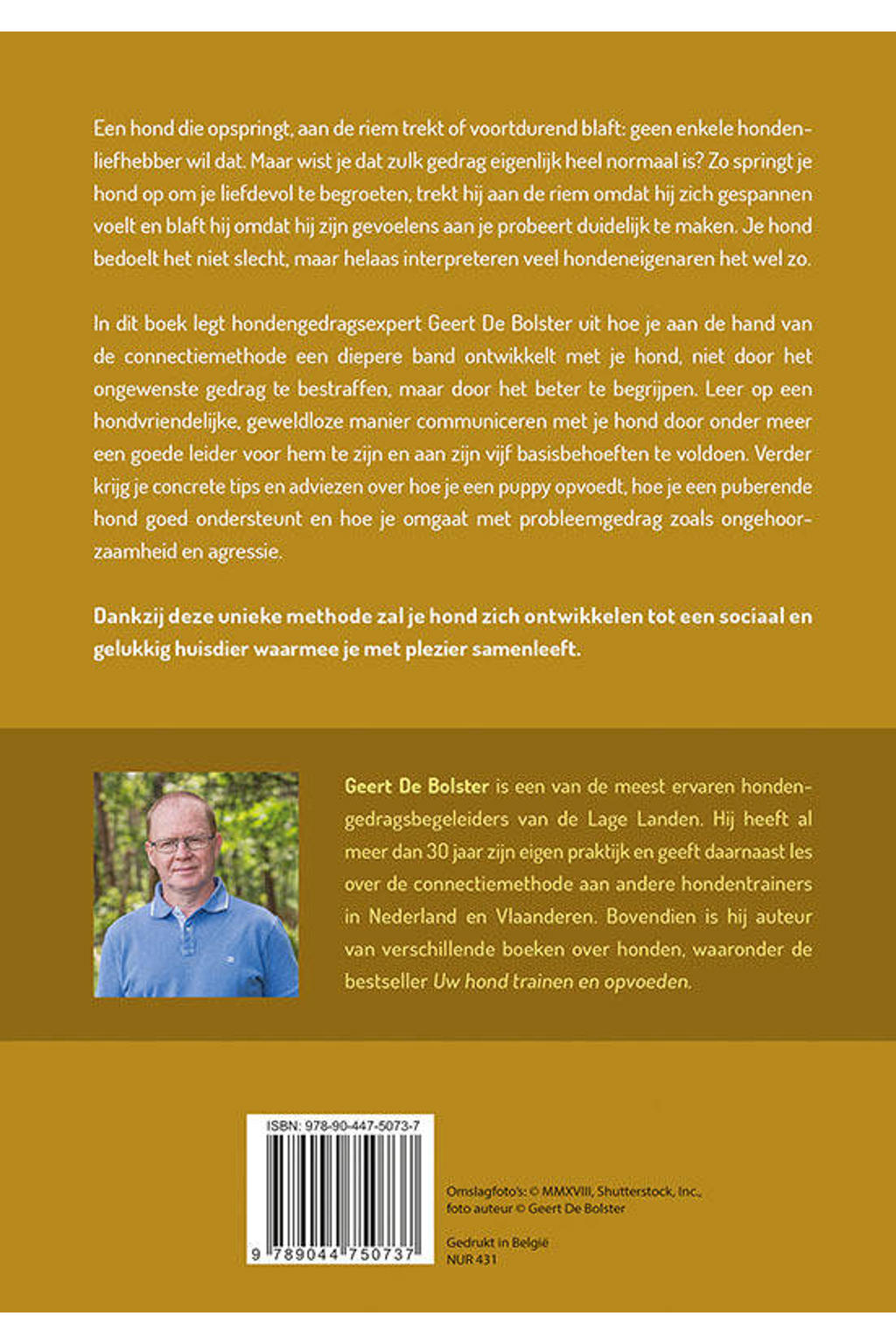 Geert de Bolster Je hond opvoeden met de connectiemethode wehkamp