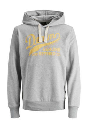hoodie met logo grijs