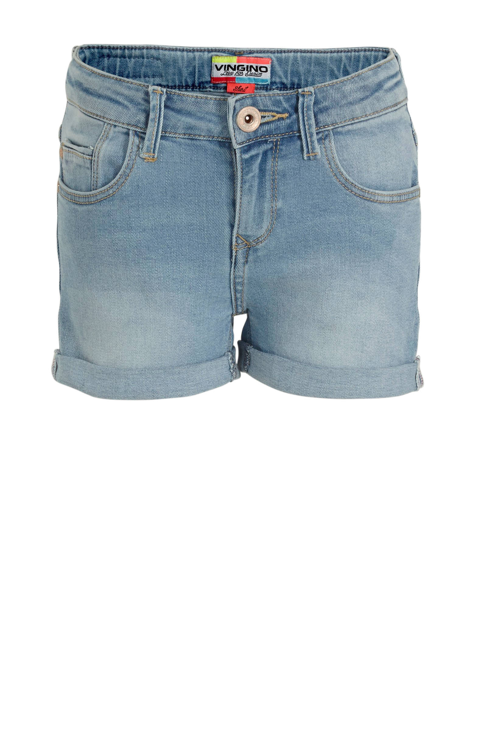 Vingino jeans short Daizy light indigo | wehkamp