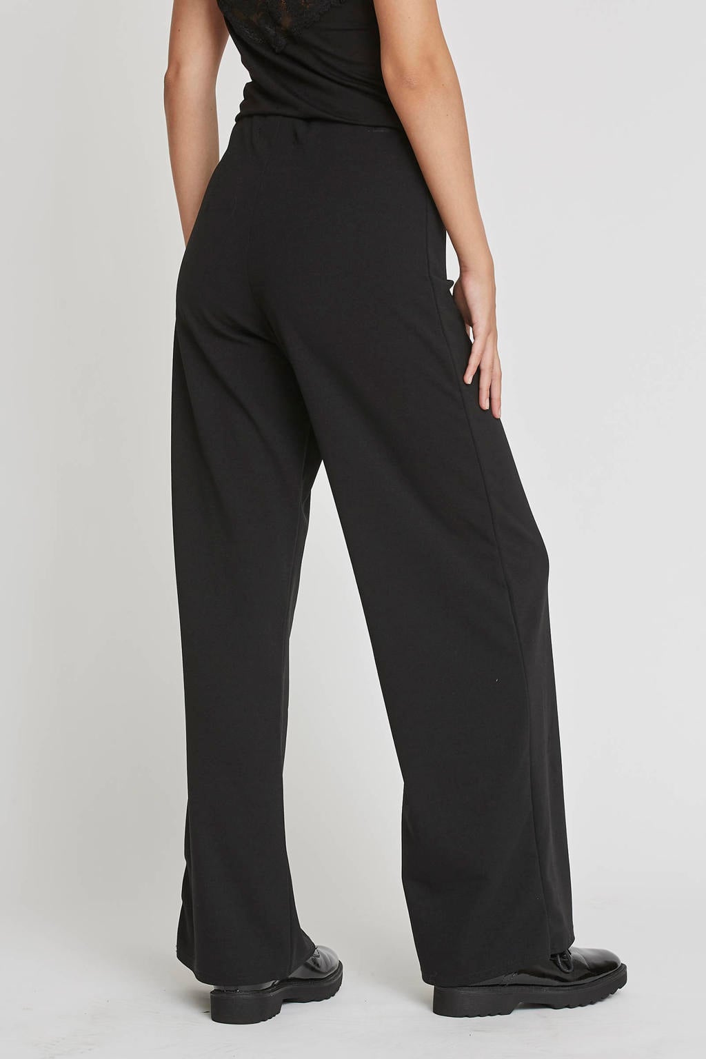 SisterS Point high waist wide leg broek GLUT-PA.A zwart