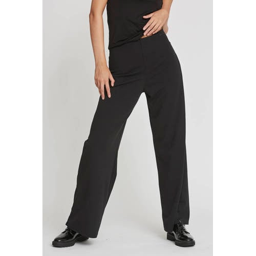 SisterS Point high waist wide leg broek GLUT-PA.A zwart afbeelding