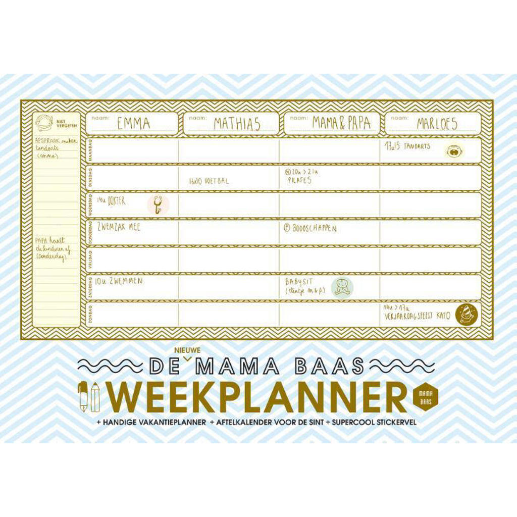 Mama Baas: De nieuwe Mama Baas weekplanner - Mama Baas