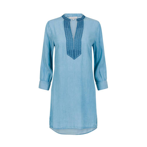 PROMISS jurk en borduursels blauw PROMISS jurk en borduursels blauw
