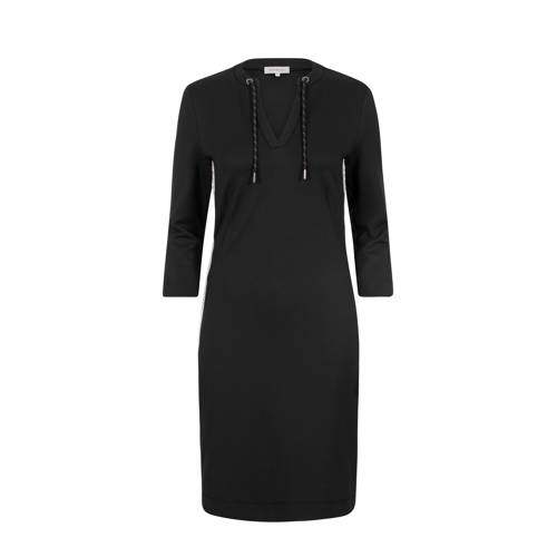 PROMISS sweatjurk met contrastbies en contrastbies zwart PROMISS sweatjurk met contrastbies en contrastbies zwart