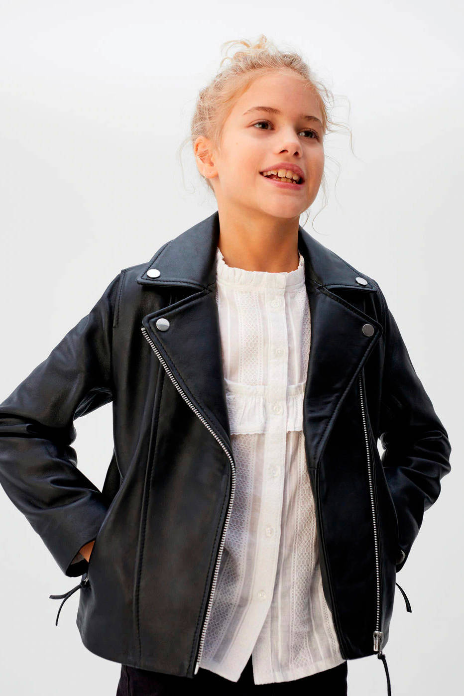Mango Kids leren bikerjack zwart | wehkamp Mango leren bikerjack zwart | wehkamp