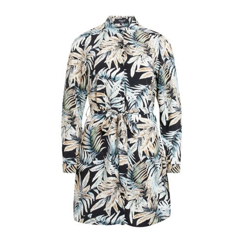 SisterS Point gebloemde blousejurk Erob zwart SisterS Point gebloemde blousejurk Erob zwart