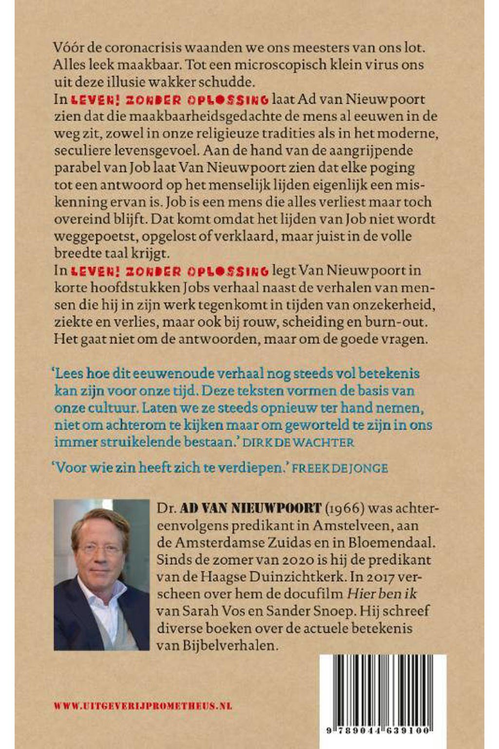 Ds Ad Van Nieuwpoort Ad van Nieuwpoort Leven zonder oplossing | wehkamp