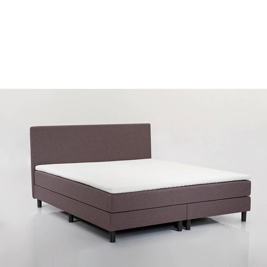 Beter Bed complete boxspring Cisano (180x200 cm), Donkergrijs
