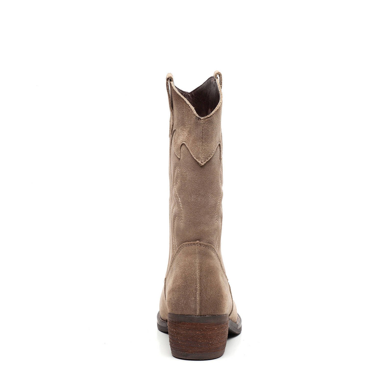 Scapino TwoDay suède cowboylaarzen beige | wehkamp TwoDay suede dames western enkellaarsjes online bestellen