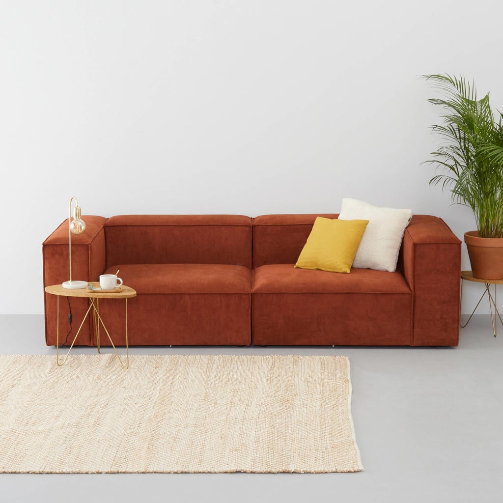 NOUS Living 3-zitsbank Igor - terracotta
