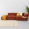 NOUS Living hoekbank Igor hoek rechts - terracotta