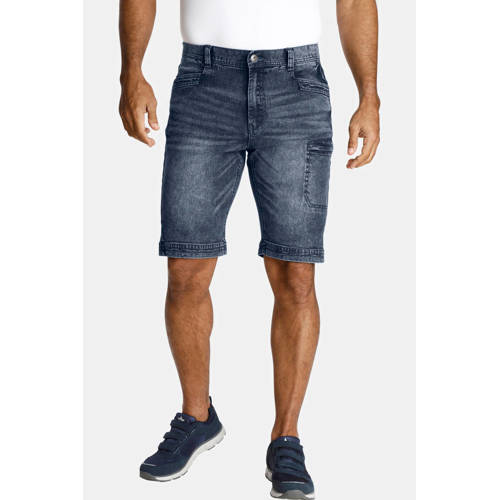 Jan Vanderstorm loose fit short AKISTEG Plus Size dark denim afbeelding