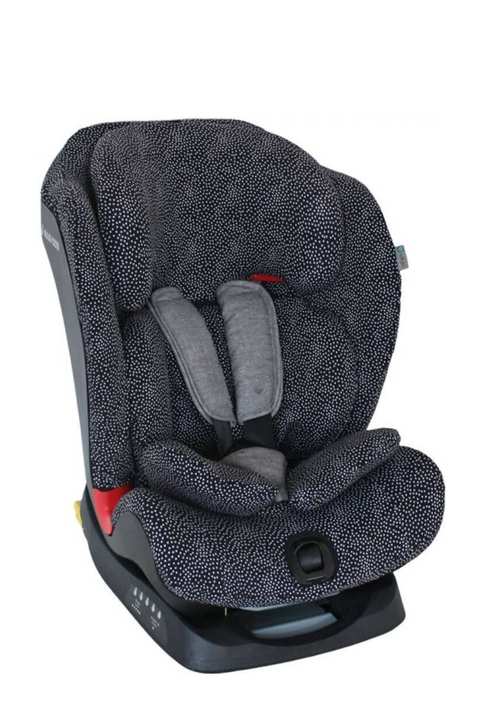 Ukje autostoelhoes MaxiCosi Titan groep 1/2/3 stippen zwart/wit | wehkamp