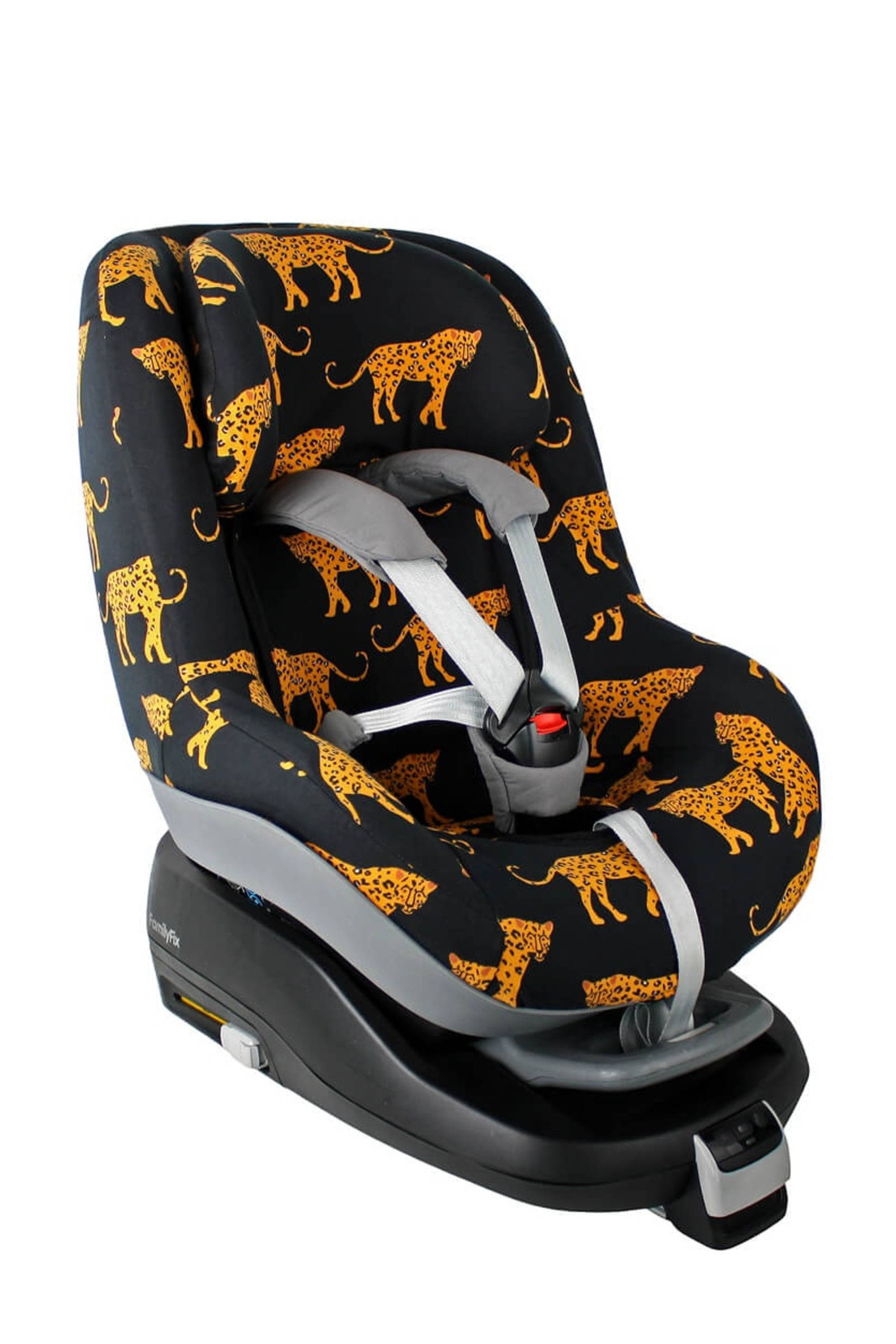 Ukje autostoelhoes Maxi Cosi Pearl groep 1+ panter zwart/geel | wehkamp