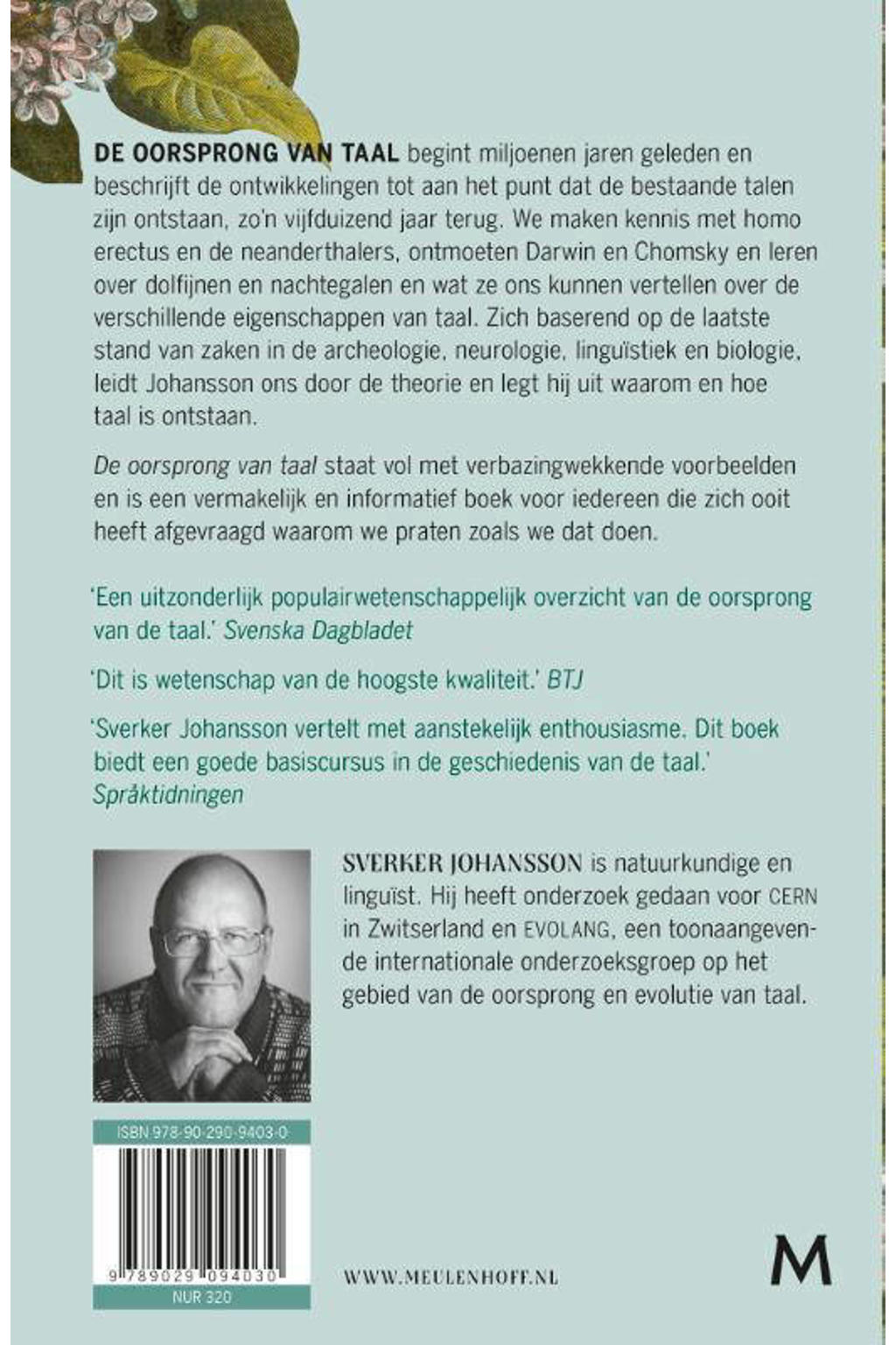 Sverker Johansson De oorsprong van taal wehkamp