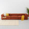 NOUS Living 4-zitsbank Igor - terracotta