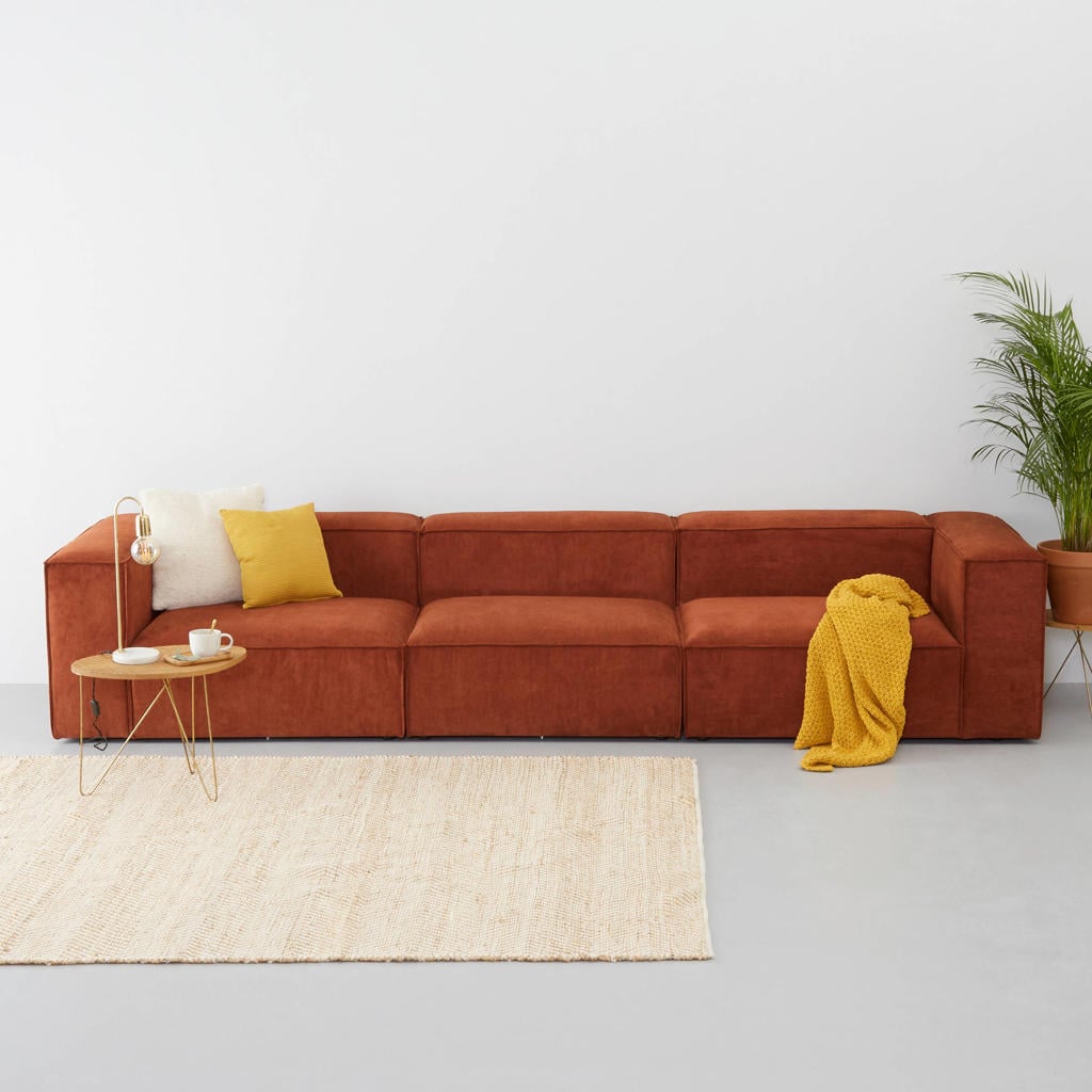 NOUS Living 4-zitsbank Igor - terracotta