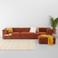 NOUS Living 4-zitsbank Igor III - terracotta