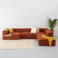 NOUS Living hoekbank Igor hoek rechts - terracotta