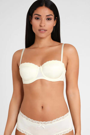 voorgevormde strapless beugelbh ecru