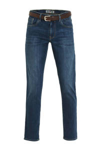 Petrol Industries regular fit jeans Riley met riem dusty indigo, Dusty indigo