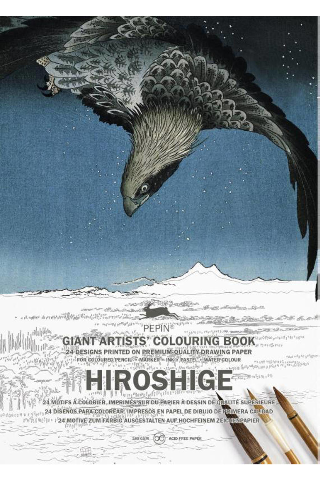 Pepin van Roojen Artists' colouring book Hiroshige wehkamp