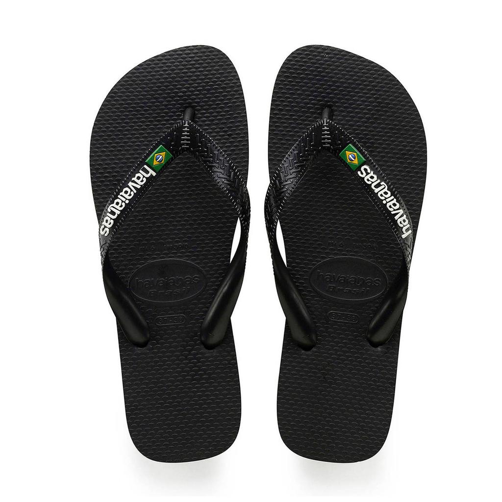 Zwarte jongens Havaianas Brasil Logo teenslippers van eva/rubber