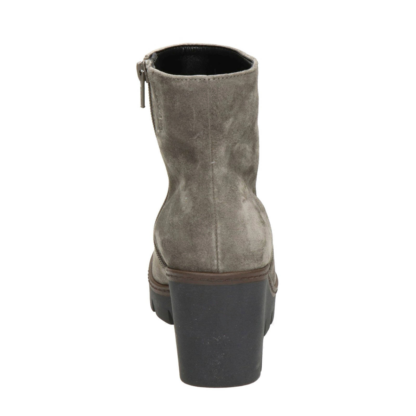 Gabor suède enkellaarzen taupe | wehkamp