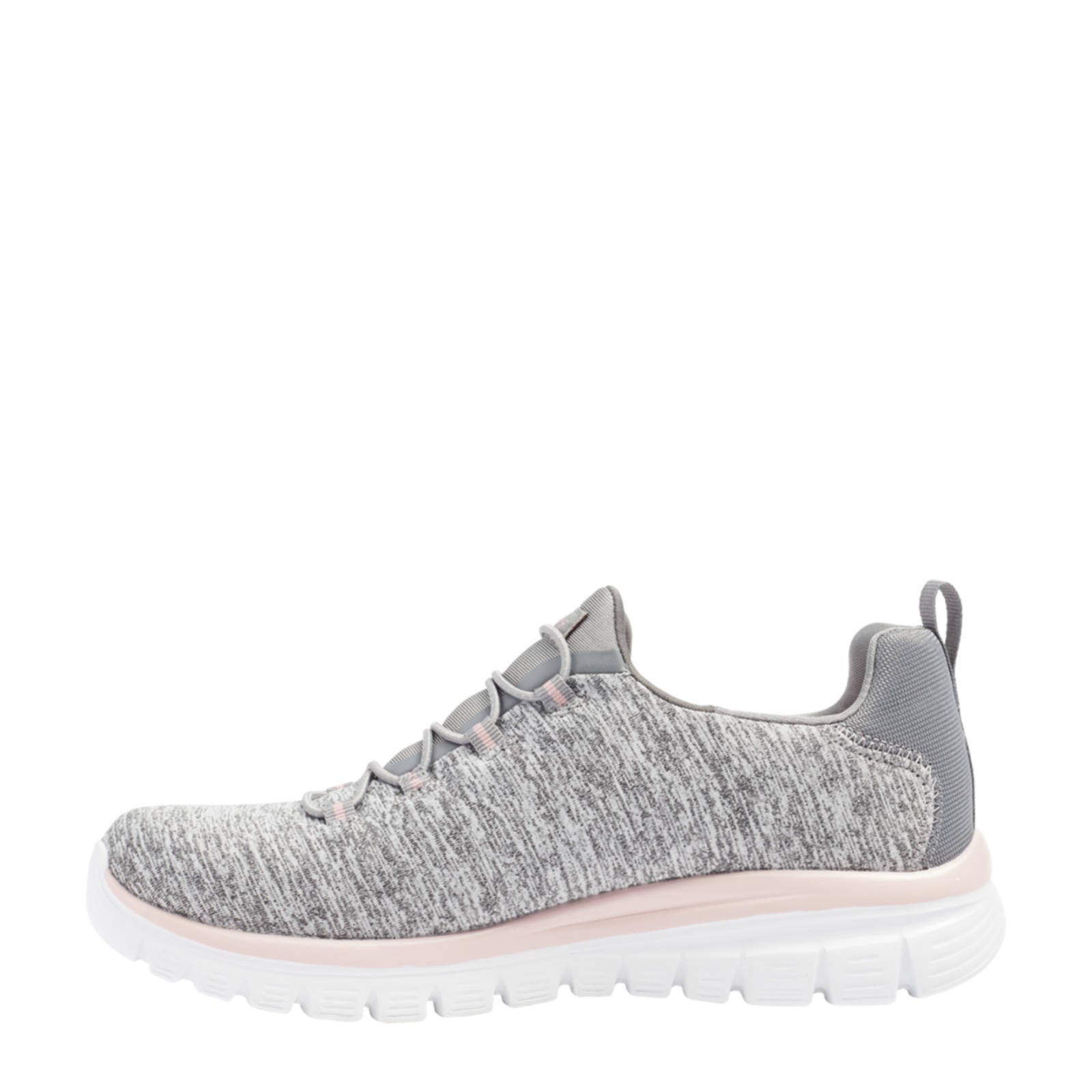 Skechers sneakers grijs/roze | wehkamp