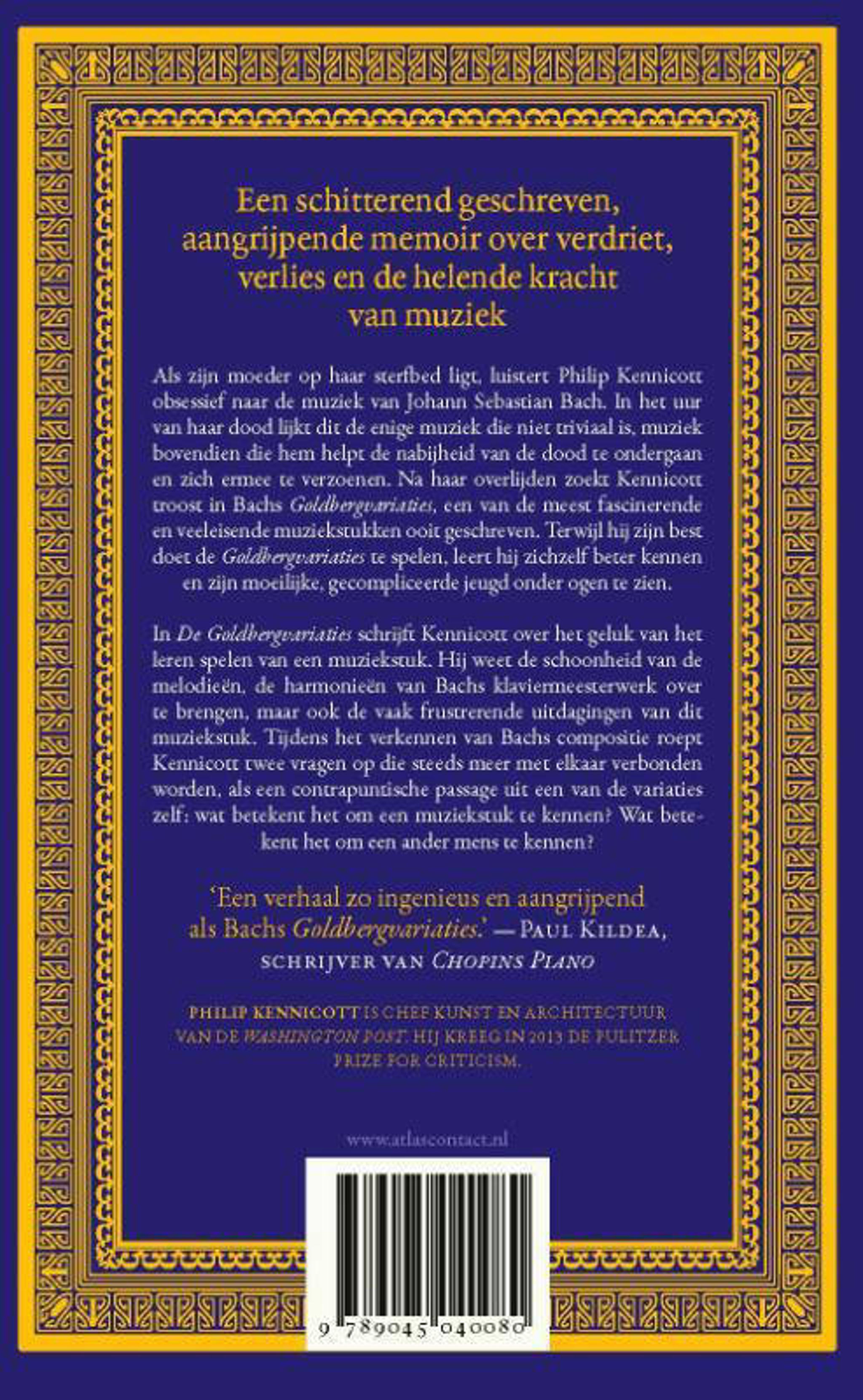 Philip Kennicott De Goldbergvariaties wehkamp