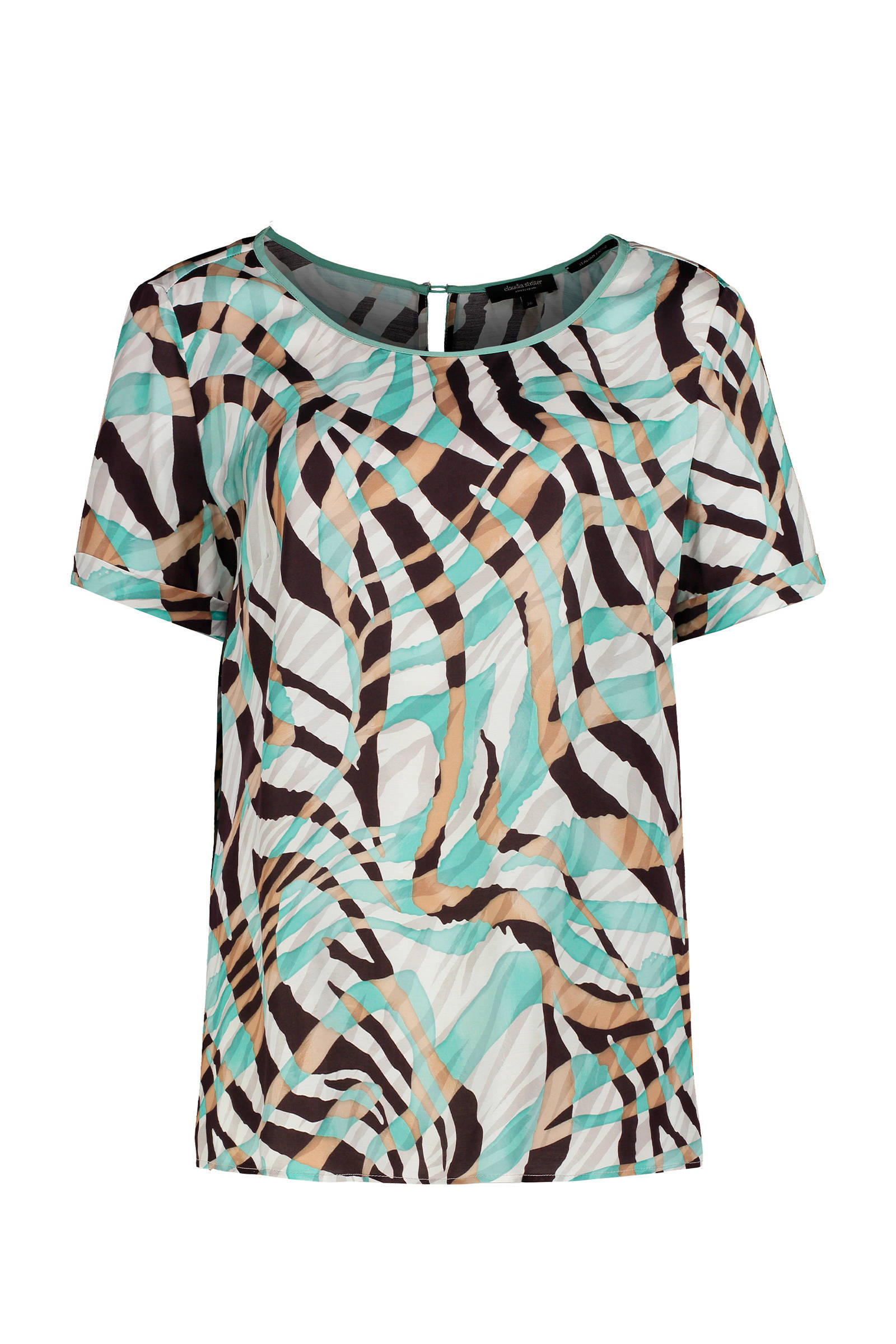 Claudia Sträter top met all over print mintgroen | wehkamp Claudia Sträter trui met all over print groen | wehkamp