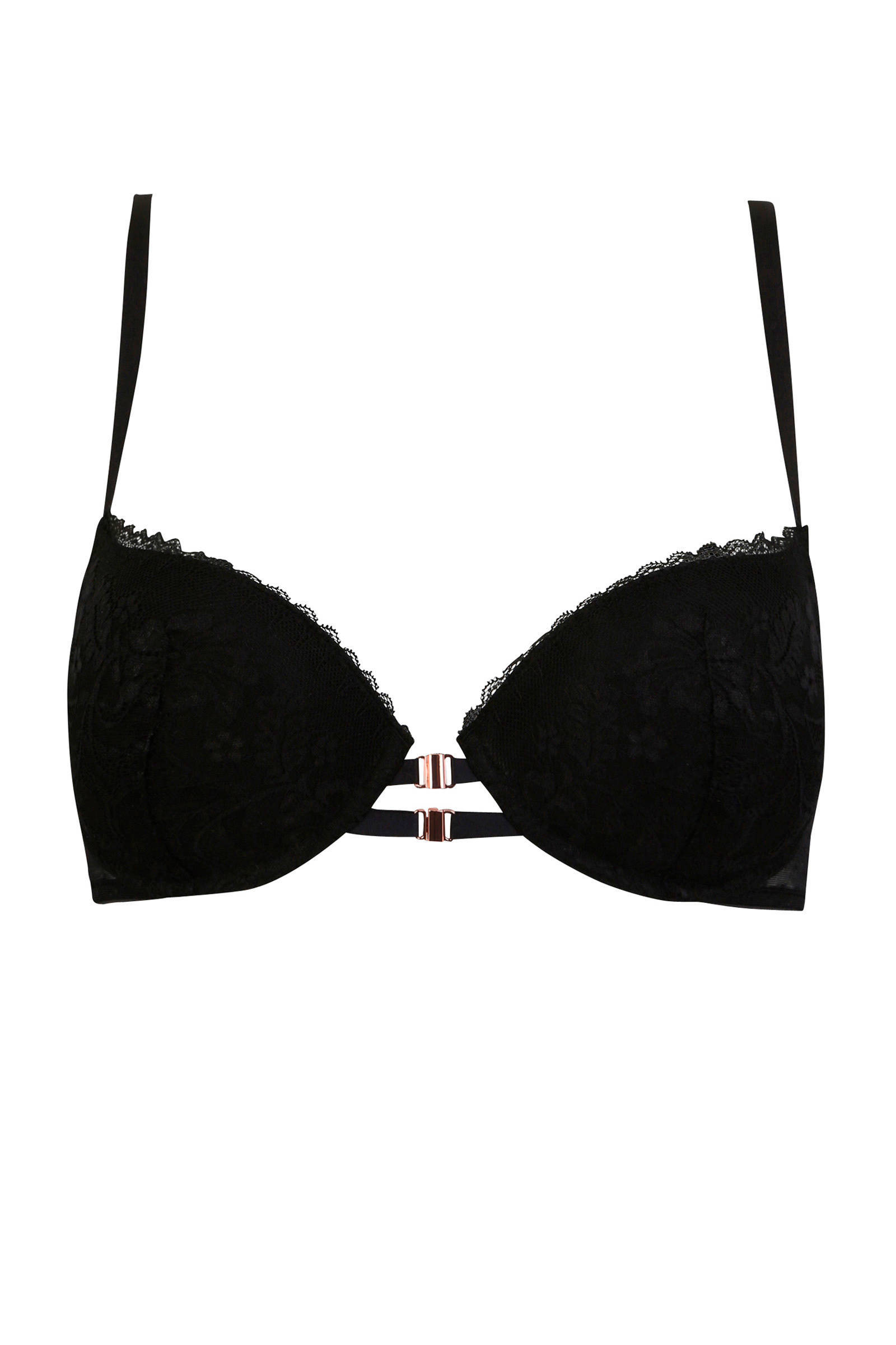 push up bh met voorsluiting zwart push up bh met voorsluiting zwart