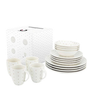Wehkamp vtwonen serviesset Golden Hearts (set van 16) aanbieding Wehkamp vtwonen serviesset Golden Hearts (set van 16) aanbieding