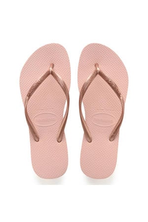 teenslippers roségoud
