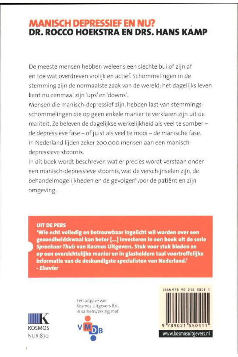 Rocco Hoekstra en Hans Kamp Manisch depressief en nu? wehkamp Rocco Hoekstra en Hans Kamp Manisch depressief en nu? wehkamp