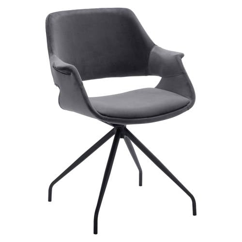 Wehkamp Home eetkamerstoel Kevin - Donker grijs