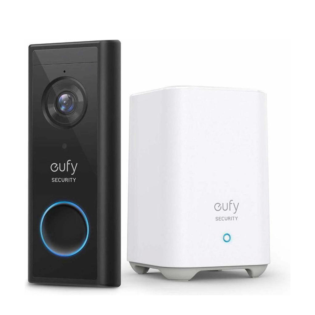Eufy by Anker videodeurbel 2K + Homebase (zwart)