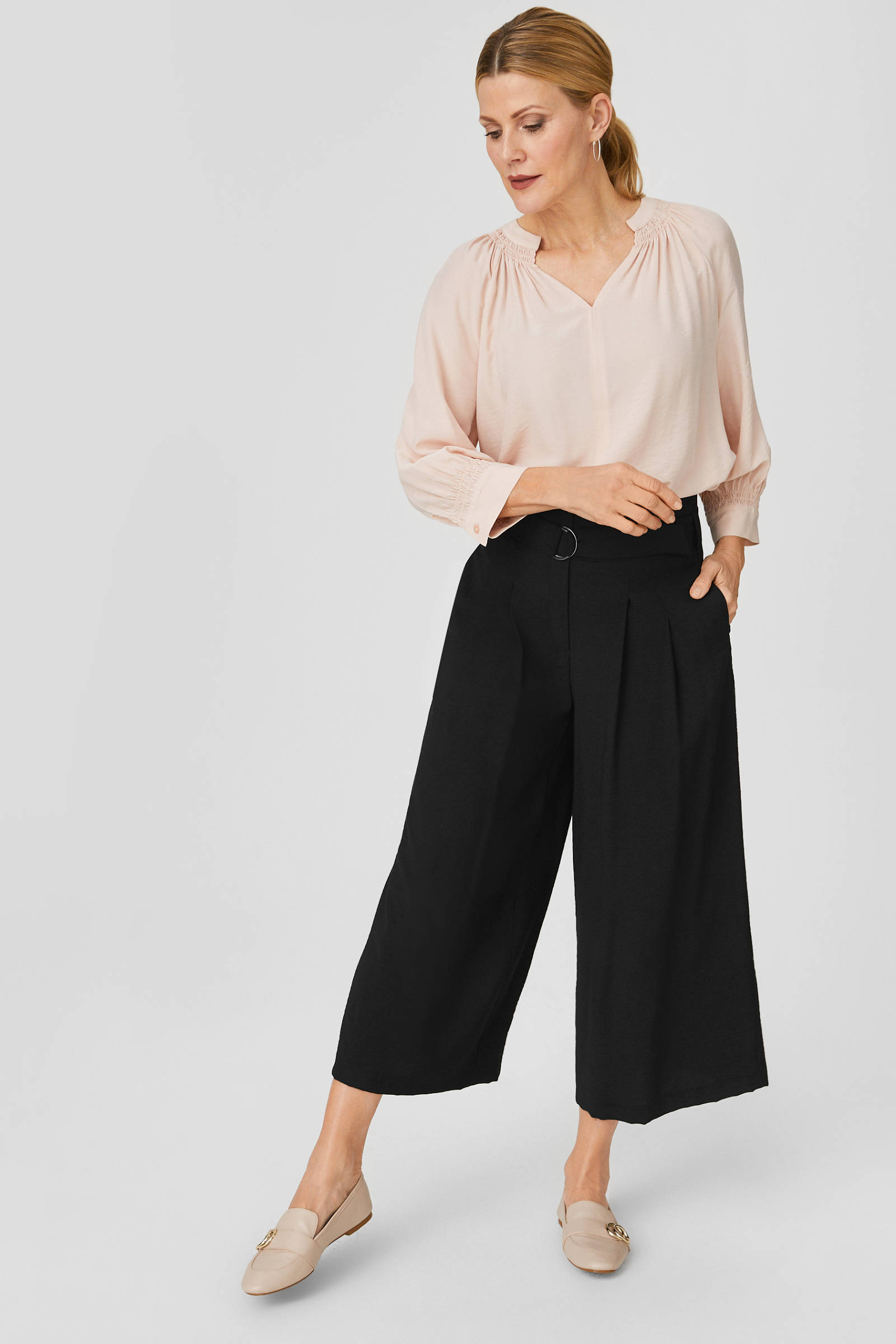 C\u0026A high waist culotte zwart | wehkamp