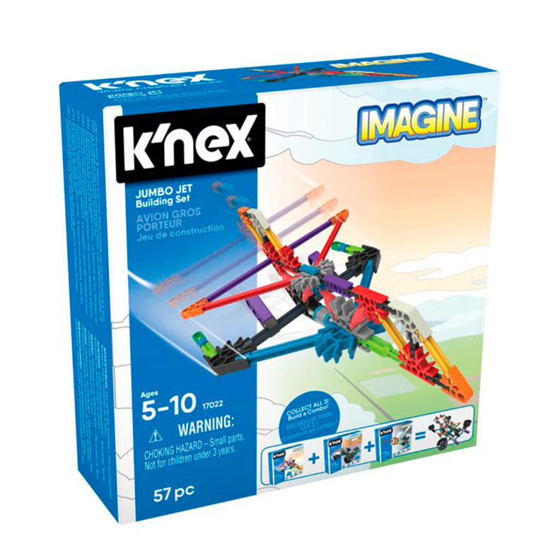 K'nex - Jumbo Jet Building Set - 57pc - 5yrs+ main image 1