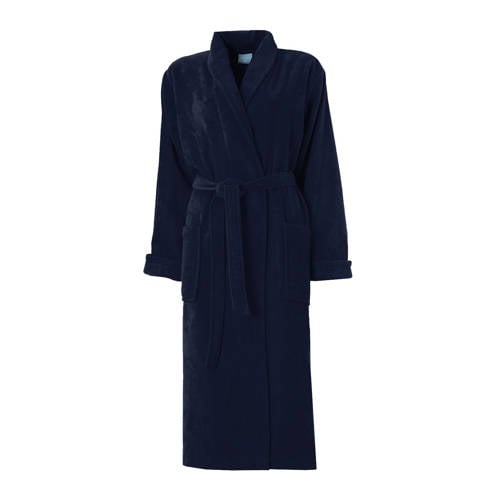Seahorse unisex badstof badjas Pure donkerblauw afbeelding