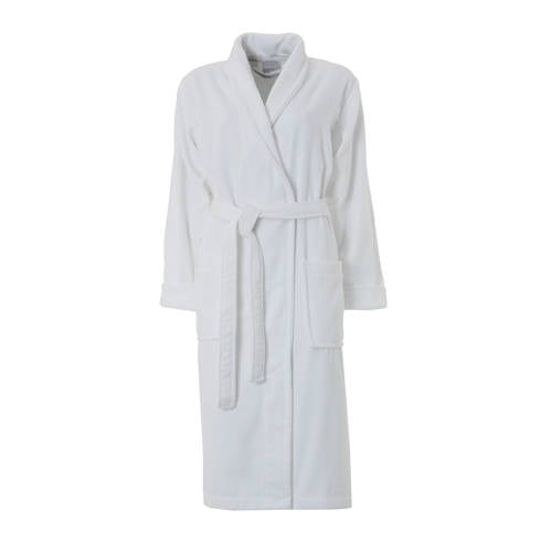 Seahorse unisex badstof badjas Pure wit afbeelding