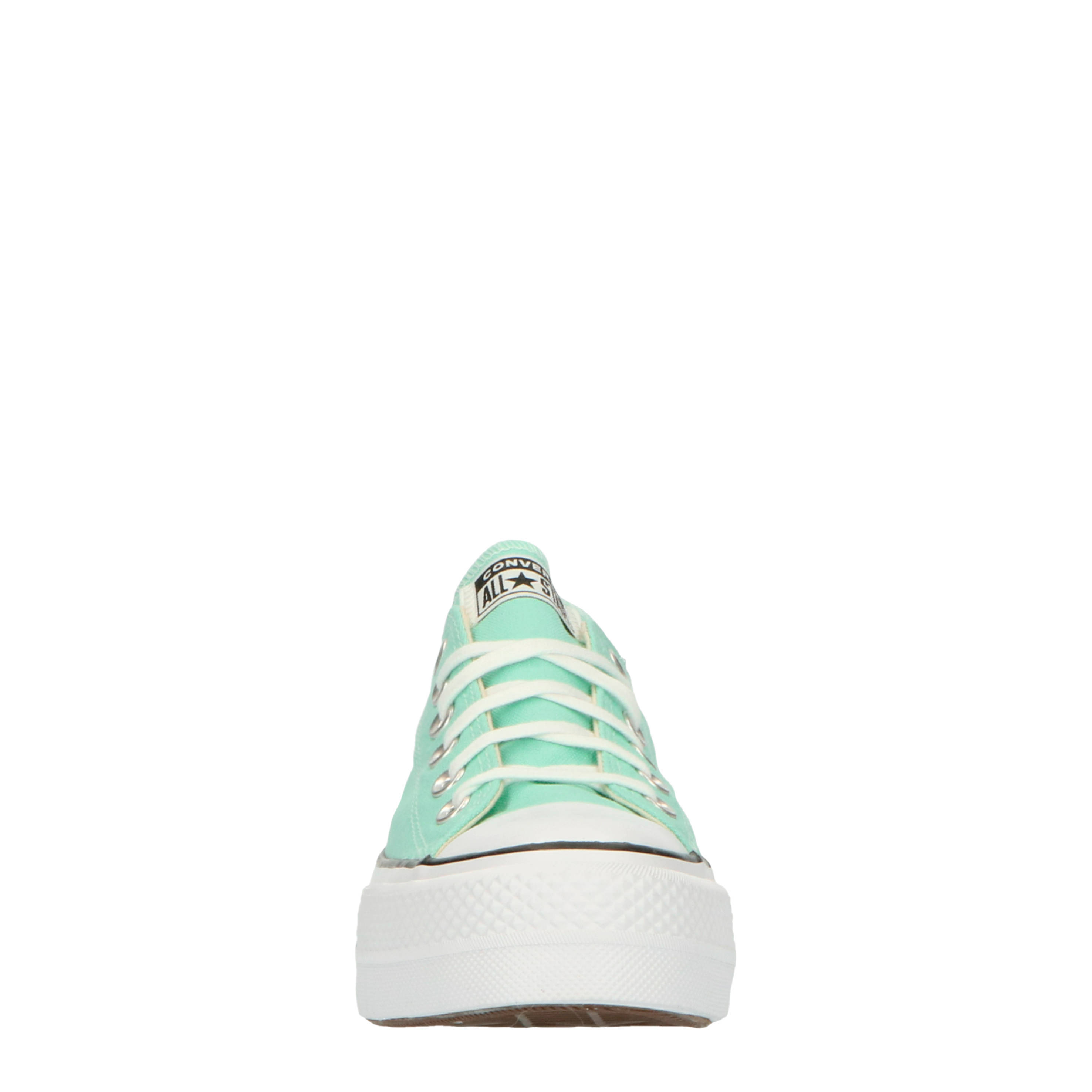 Converse Chuck Taylor All Star Lift OX plateau sneakers mintgroen | wehkamp