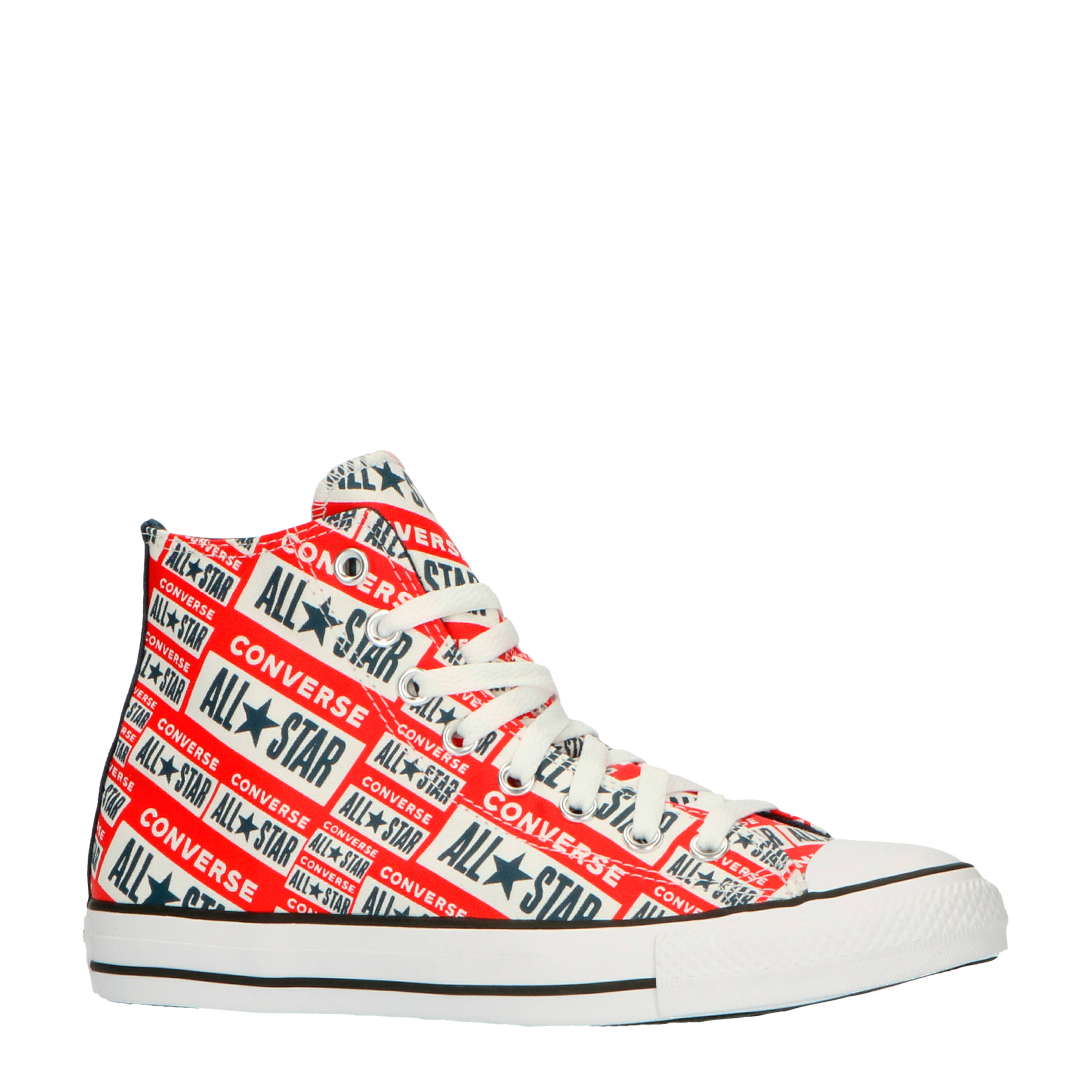 Converse Chuck Taylor All Star Hi sneakers met logoprint rood | wehkamp