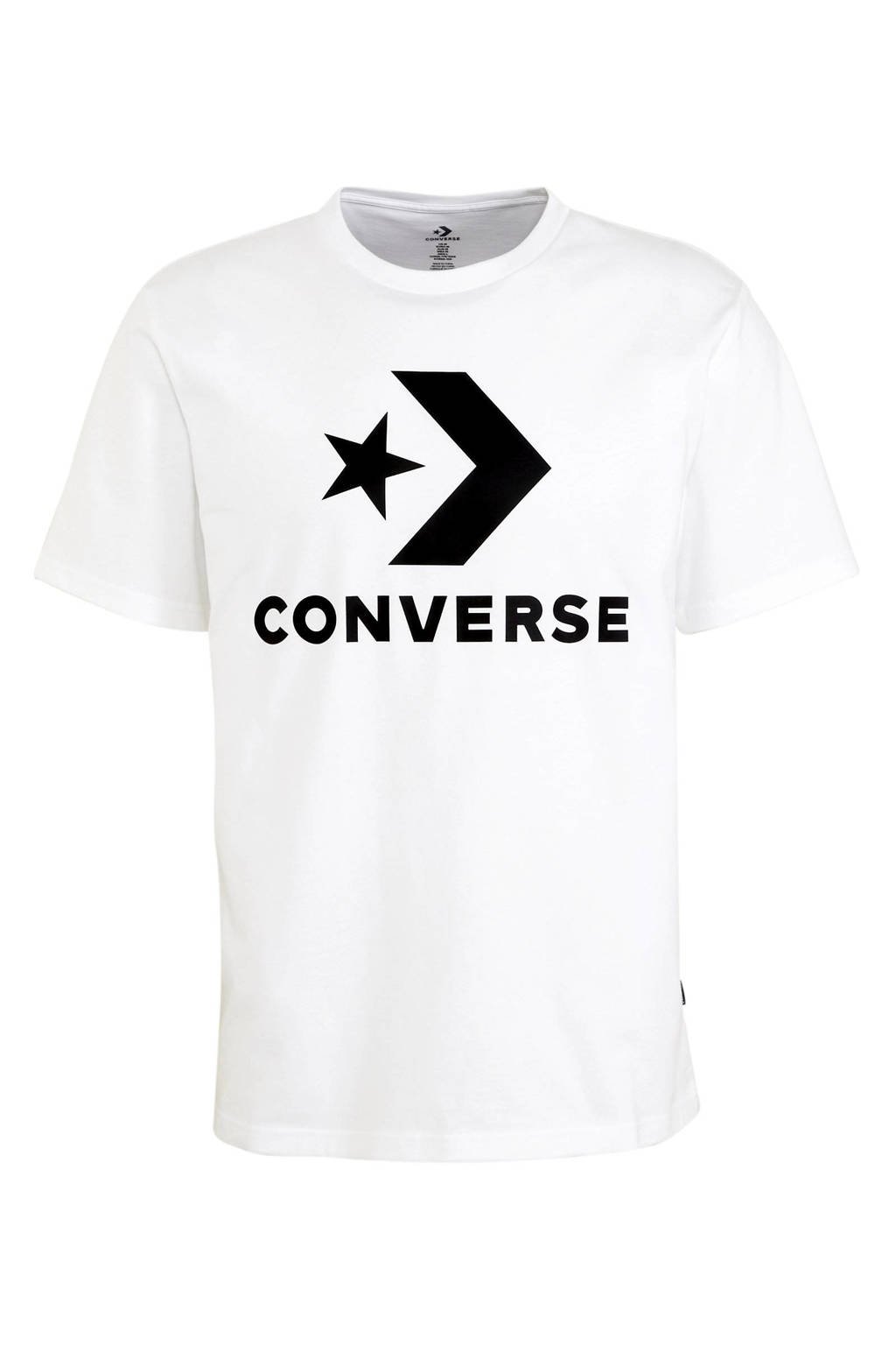 Converse Star Chevron  T-shirt  wit, Wit