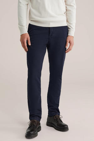 slim chino donkerblauw